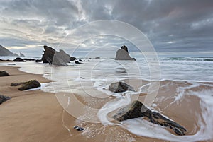 Adraga beach in Portugal