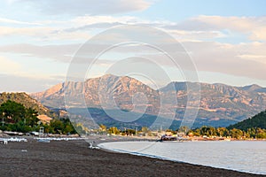 Adrasan beach at sunrise. Turkey