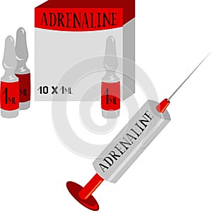 Adrenalin. Medicines and pharmaceuticals. Resuscitation