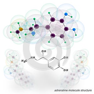 Adrenalin molecule structure