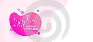 Adrenaline adrenalin, epinephrine molecule