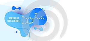 Adrenaline adrenalin, epinephrine molecule