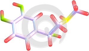 Adrenaline molecule