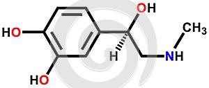 Adrenaline structural formula