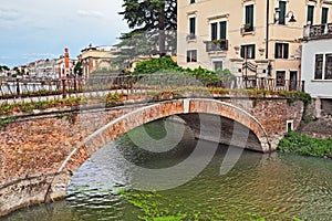 Adria, Rovigo, Veneto, Italy: ancient bridge in the old town of photo