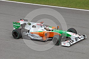 Adrian Sutil at the Malaysian F1
