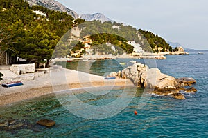 Adriatic Beach in Brela Village