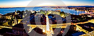 Adriatic city of Zadar aerial panorama