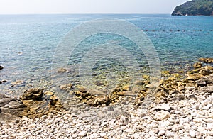 Adriatic Coast in old Budva, Montenegro