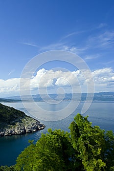 Adriatic sea beach on island Krk