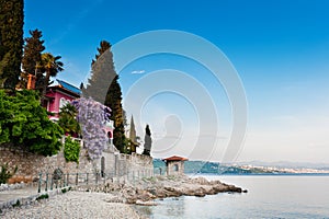 Adriatic Sea scenic view. Opatija, Croatia