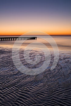 Adriatic sunrise - Lido de Jesolo, Italy photo