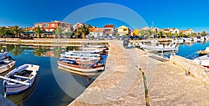 Adriatic village of Bibinje harbor and waterfront panoramic view