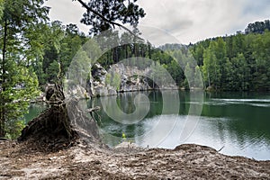 Adrspach lake, Teplice Adrspach Rocks