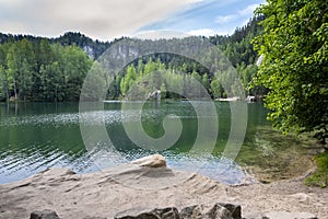 Adrspach lake, Teplice Adrspach Rocks photo