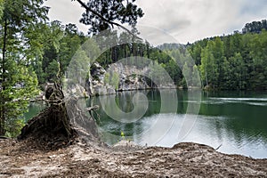 Adrspach lake, Teplice Adrspach Rocks photo