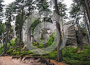 Adrspach National Park in Czech Republic, Europe