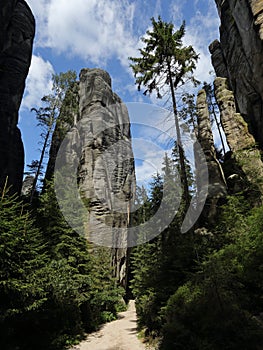 Adrspach rocks nature reserve, Czechia