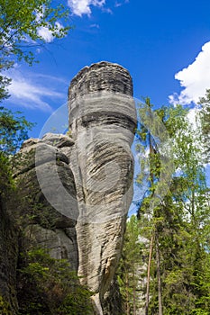 Adrspassko-teplicke skaly sandstone rocks and rock formations in Czech