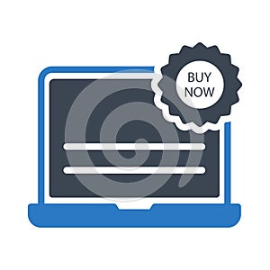 Ads glyph colour vector  icon