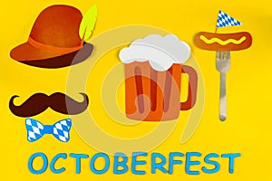 Ads event of october beer festival in autumn october month