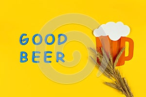 Ads event of october beer festival in autumn october month