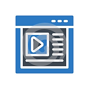 Ads vector glyph color icon