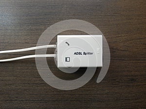 ADSL Splitter connected by cable