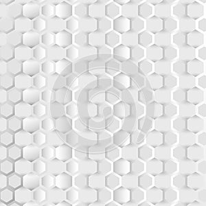 Adstract connection background with hexagonal white and grey pattern