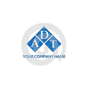 ADT letter logo design on BLACK background. ADT creative initials letter logo concept. ADT letter design