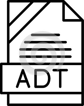 ADT Outline Vector Icon