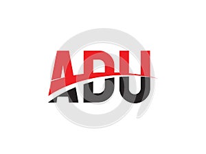 ADU Letter Initial Logo Design Vector Illustration photo