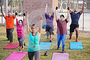 Adult Boot Camp Exercise Class