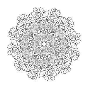Adult celestial whirls coloring book page for kdp book interior