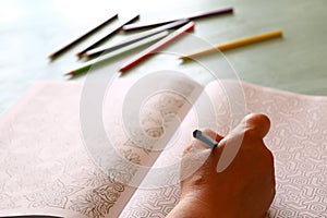 Adult coloring book trend, for stress relief