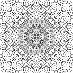 Adult colouring book page