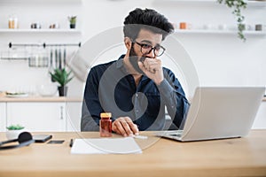 Adult coughing while contacting GP over internet from home