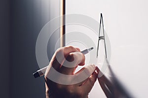 Adult illiteracy concept