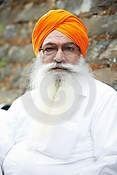 Adult indian sikh man