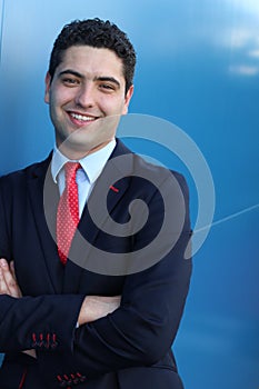 Adult male in his early thirties wearing suit