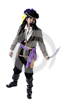Adult Male Indian Model dressed as pirate