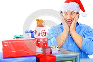 Adult Male Shocked With So Many Gift