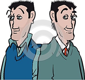 Adult male twins