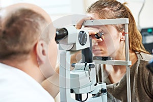 Adult ophthalmology or optometry photo