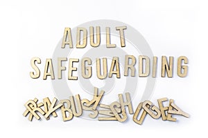 Adult safeguarding concept photo