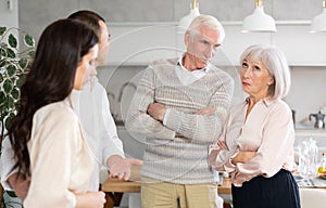Adult son introduces his parents to girlfriend, family gatherings and communication