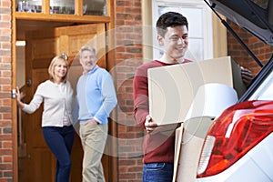 Adult Son Moving Out Of Parent's Home photo