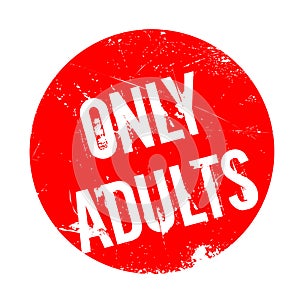 Only Adults rubber stamp