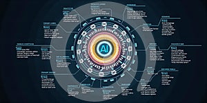 Advanced AI Interface: Futuristic Interactive Dashboard