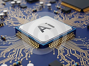 Advanced ai processor on circuit board